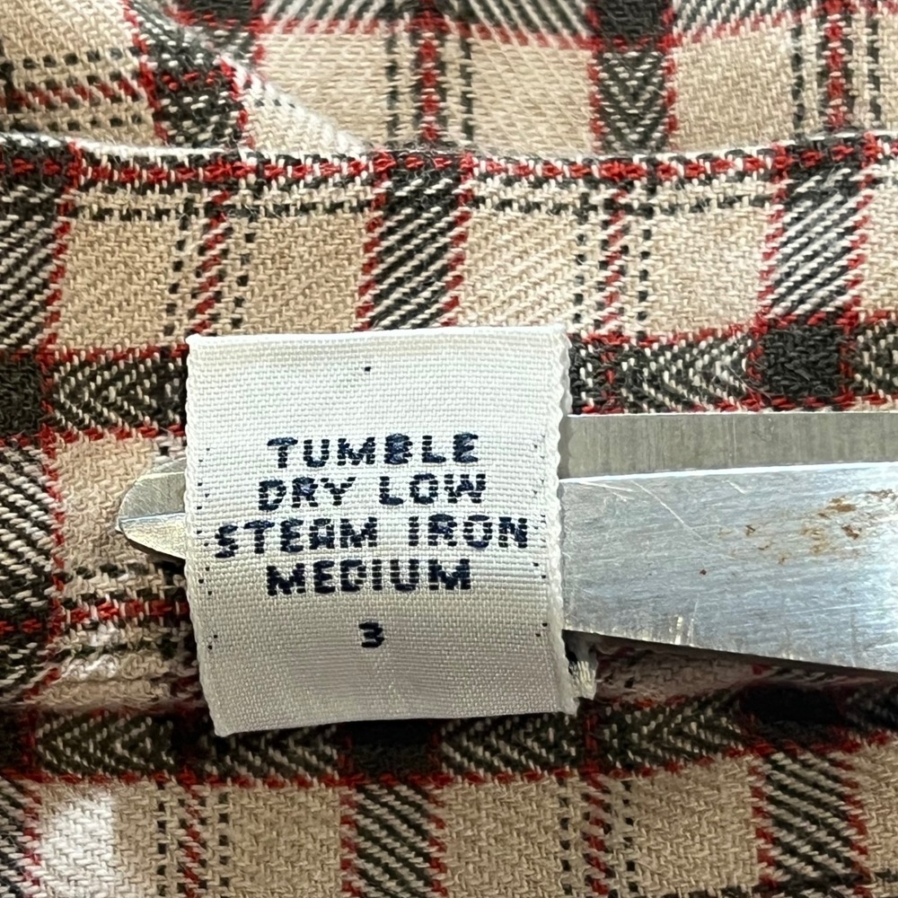 Ralph Lauren Mens Blaire Button Down Shirt Plaid L/S 100% Cotton Size M *FLAW - Picture 9 of 9